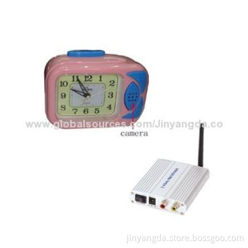 2.4GHz wireless mini clock camera and receiver